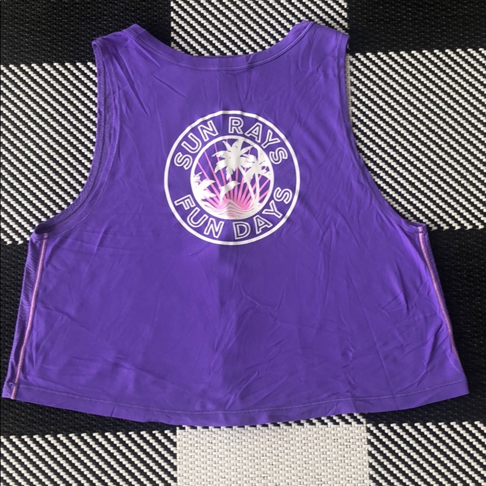 Purple Ivivva cropped tank adorable